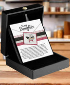 Daughter Birthday, Graduation, Christmas Inspirational Gift - Keep The Fire - Love Dancing Heart Pendant Necklace