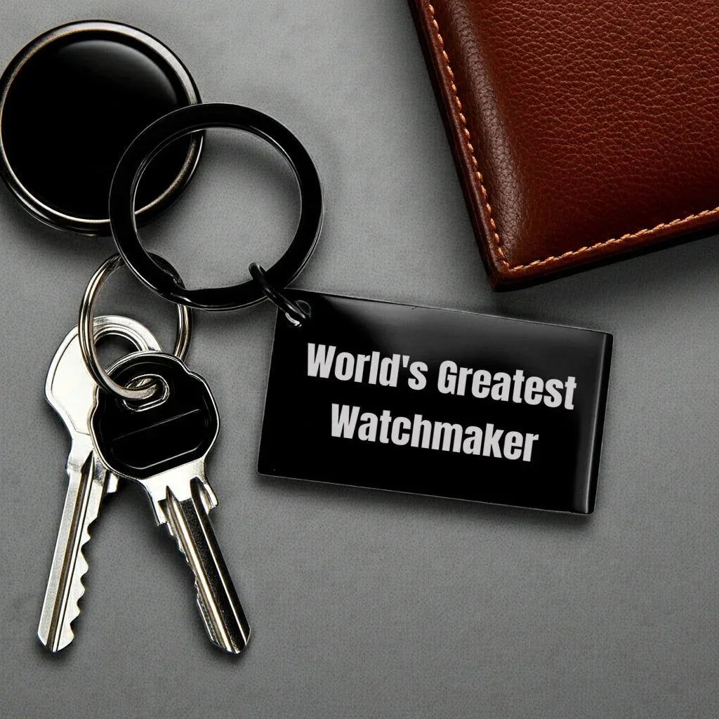 Stunning Stainless Steel Watchmaker Keychain Rust Resistant Ideal Gift