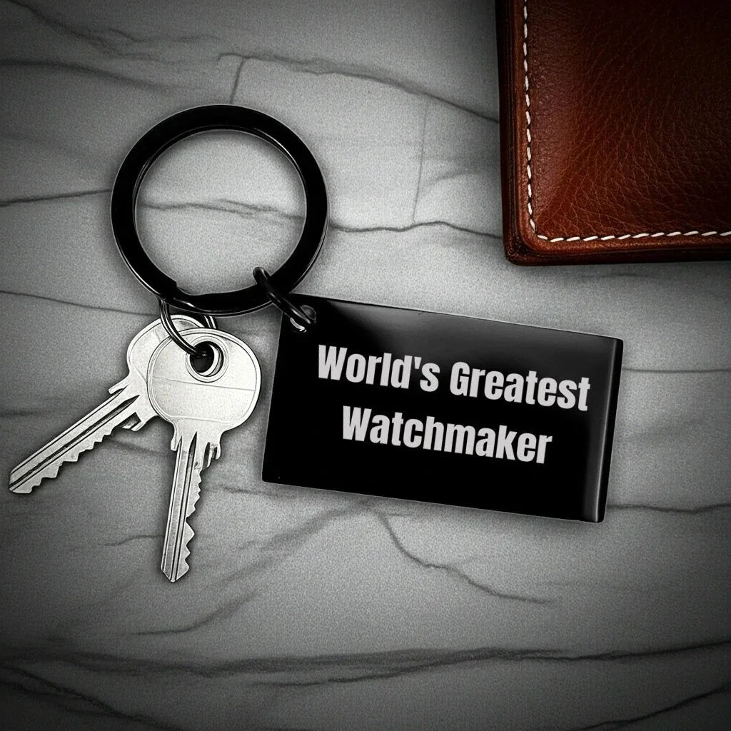 Stunning Stainless Steel Watchmaker Keychain Rust Resistant Ideal Gift