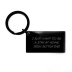 Irish Setter Dog Lover Keychain, Funny Gift for Dad, Men, Friends, Family - I Just Want To Be A Stay At Home Irish Setter Dad