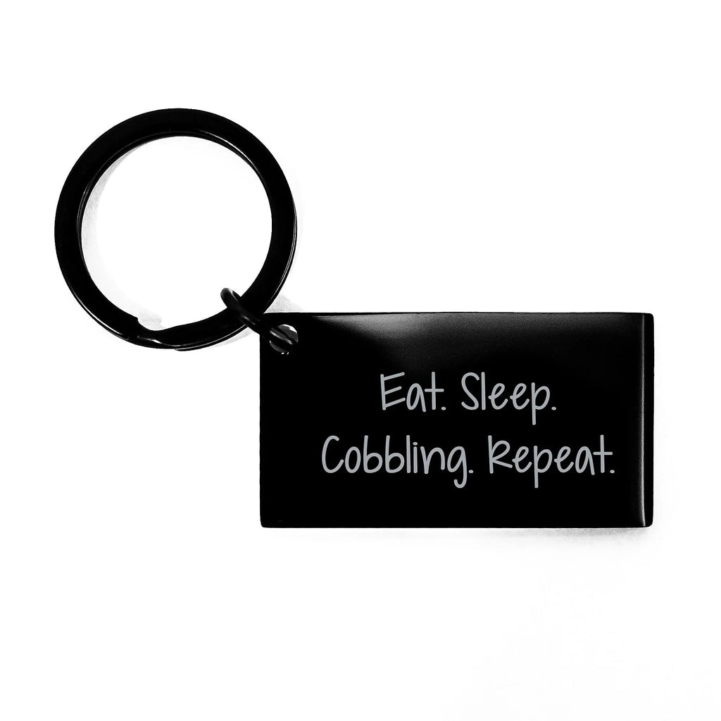 Cobbling Enthusiast Gifts, Funny Keychain, Eat. Sleep. Cobbling. Repeat., Unique Christmas Unique Gifts from Friends