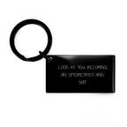 Funny Optometrist Gifts for Men from Friends - Optometrist Keychain with 'Look At You Becoming An Optometrist And Shit' Quirky Keychain for Christmas Unique Gifts