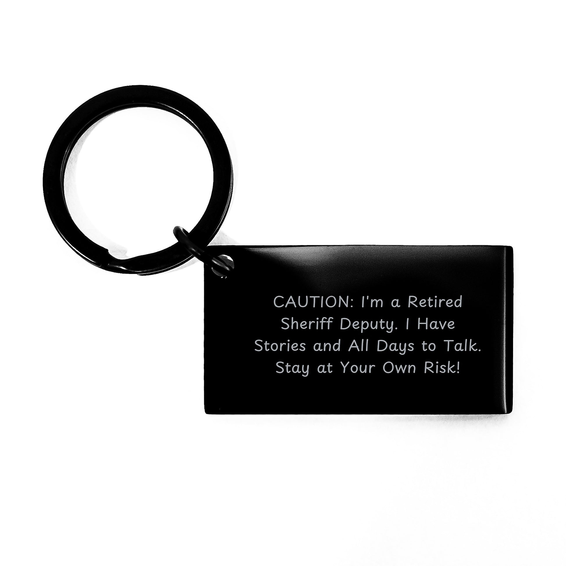 Sheriff Deputy Humor Keychain Gifts from Family to Sheriff Deputy Graduation Unique Presents - Image 1
