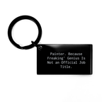 Painter Keepsake Keychain for Him Birthday Gift Engraved Stainless - Image 1