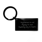 Funny Psychiatrist Gifts for Men - Christmas Unique Keychain - 'Psychiatrist I'm Not Arguing I'm Just Explaining Why I'm Right' Keychain for Friends Family Coworkers