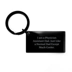 Funny Physician Assistant Dad Gifts from Family - Cool Keychain for Physician Assistant Graduation Unique Gifts