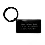 Sailor Keychain Gift, Funny Quote, Black Stainless Steel, Birthday Unique Gifts from Friends, Gifts for Sailor Men
