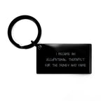 Occupational Therapist Gifts, Funny Quote Keychain for Birthday, Gifts from Family for Occupational Therapist, Stainless Steel Keychain, Highly Resistant