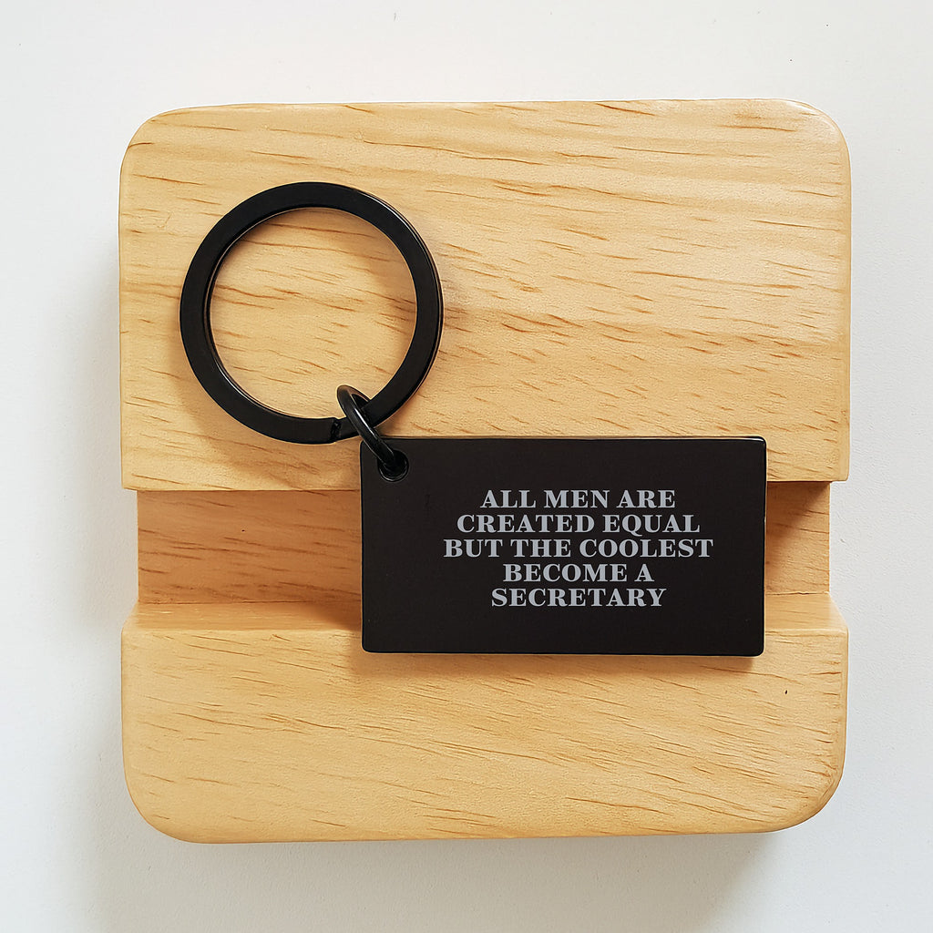Birthday Gift Keychain Keepsake for Her – Secretary Quote - Image 2