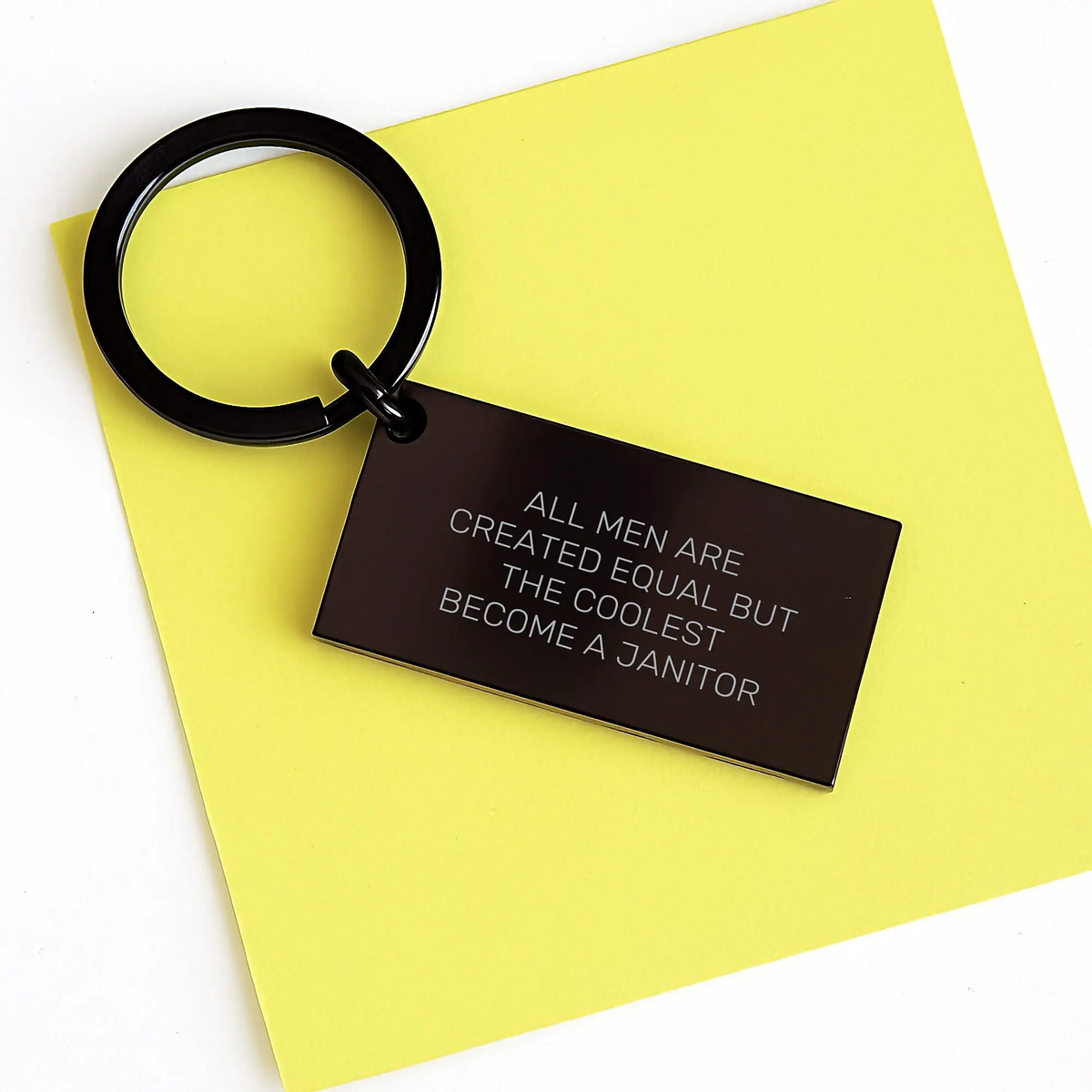 Janitor Gift for Him - A Humorous Keepsake Keychain Celebrating Coolness - Image 3