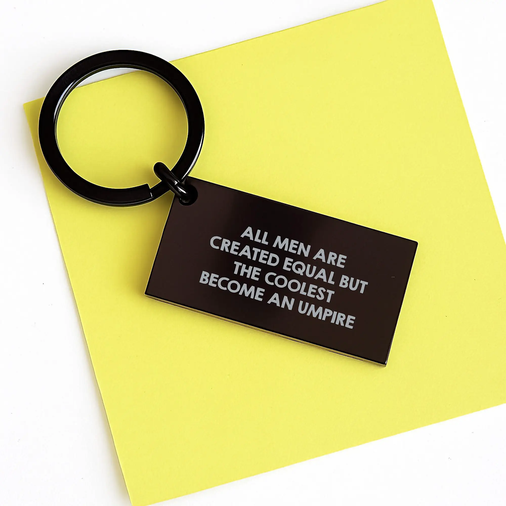 Birthday Gift for Her Umpire Keychain Present With Engraved Quote - Image 3