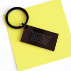 Birthday Gift for Her Present Barber Hotter Keychain Stainless Steel - Image 3