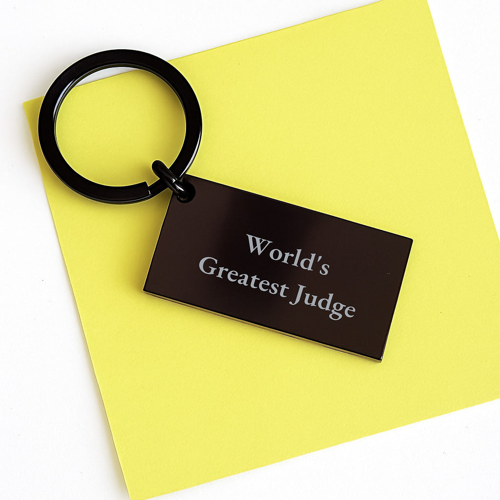 Judge Gift for Him World's Greatest Judge Keepsake Keychain - Image 3