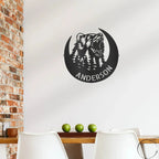 Roaring Bear Custom Name Indoor Outdoor Steel Wall Sign