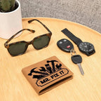 Leather Wallet - Mr. Fixit - Gift for Dad Husband Grandfather DIY Guy