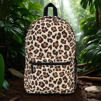 Leopard Print Backpack – Stylish Animal Print Bag for School, Travel, or Everyday Use – Lightweight & Waterproof - Mallard Moon Gift Shop