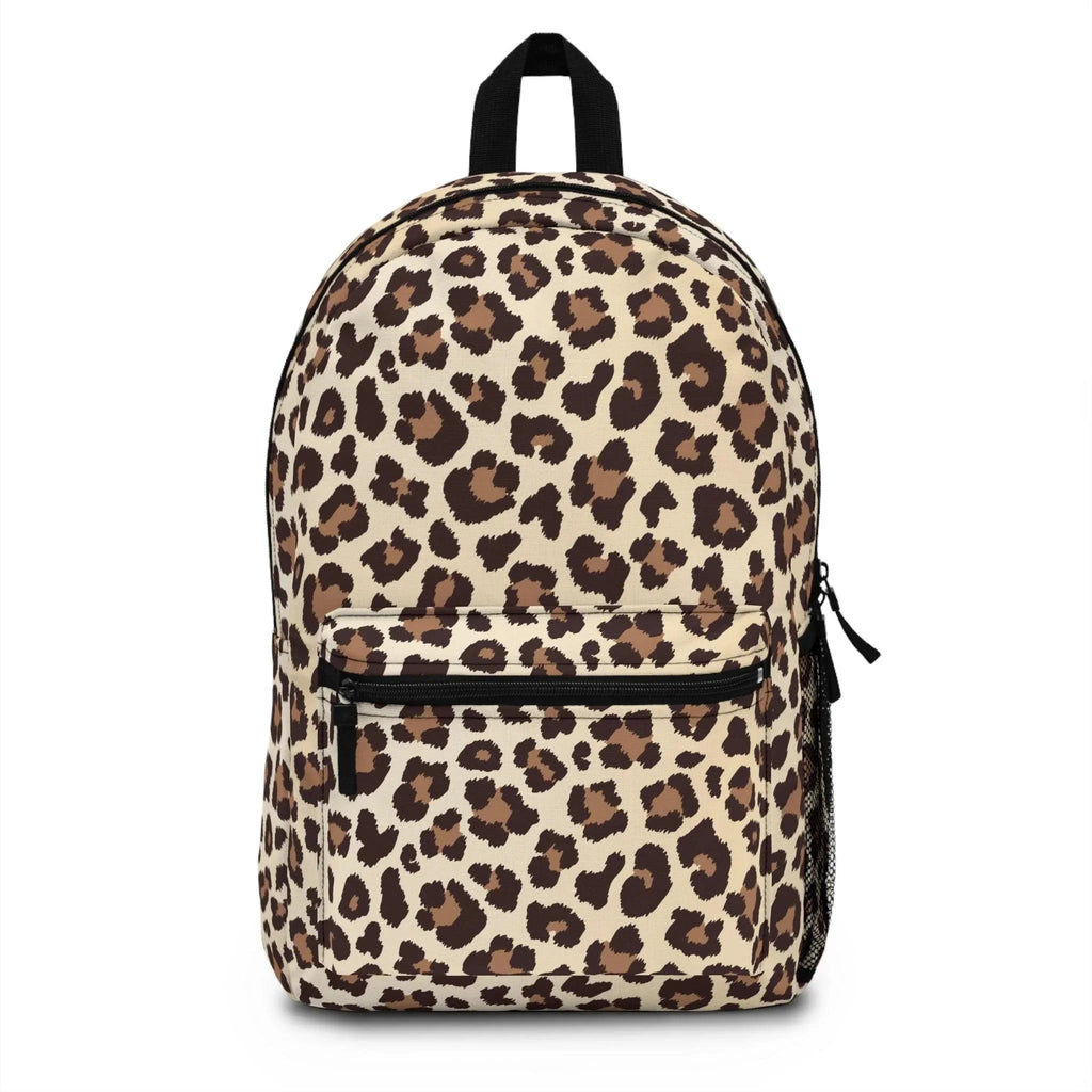 Leopard Print Backpack – Stylish Animal Print Bag for School, Travel, or Everyday Use – Lightweight & Waterproof