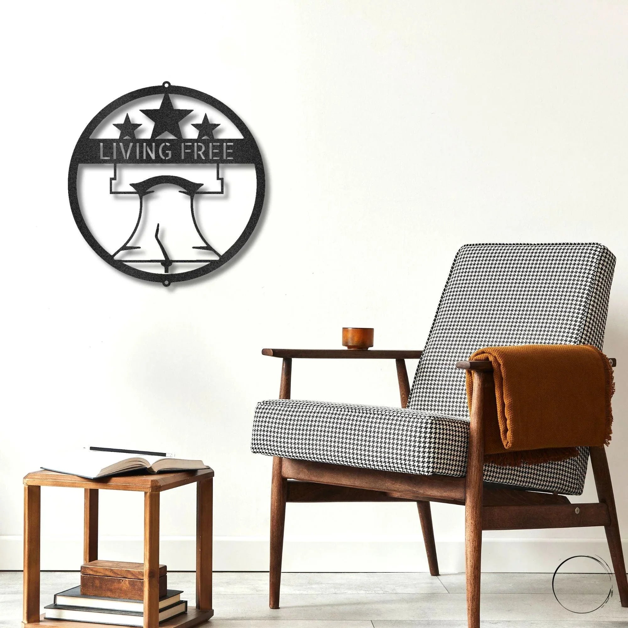 Liberty Bell Metal Personalized Wall Sign – Patriotic Steel Wall Art – Indoor/Outdoor American Decor – Made in USA