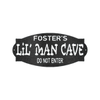 Lil Man Cave Personalized Name Indoor Outdoor Steel Wall Sign Metal Art Boy Room Decoration