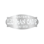 Lil Man Cave Personalized Name Indoor Outdoor Steel Wall Sign Metal Art Boy Room Decoration