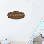 Lil Man Cave Personalized Name Indoor Outdoor Steel Wall Sign Metal Art Boy Room Decoration