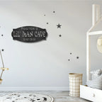 Lil Man Cave Personalized Name Indoor Outdoor Steel Wall Sign Metal Art Boy Room Decoration