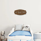 Lil Man Cave Personalized Name Indoor Outdoor Steel Wall Sign Metal Art Boy Room Decoration