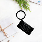 Little Brother Engraved Keychain, Motivational Birthday Gifts To My Little Brother Life is learning to dance in the rain, . I'm always with you