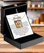Daughter Birthday, Graduation, Christmas Inspirational Gift - Live With Passion - Love Dancing Heart Pendant Necklace