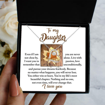 Daughter Birthday, Graduation, Christmas Inspirational Gift  - Live With Passion - Love Dancing Heart Pendant Necklace - Mallard Moon Gift Shop