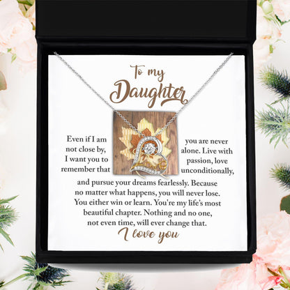 Daughter Birthday, Graduation, Christmas Inspirational Gift  - Live With Passion - Love Dancing Heart Pendant Necklace - Mallard Moon Gift Shop