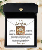 Daughter Birthday, Graduation, Christmas Inspirational Gift - Live With Passion - Love Dancing Heart Pendant Necklace