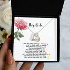 Apology Gift for Her - I'm Sorry, Please Forgive Me, Let's Hug It Out - Love Dancing Heart Pendant Necklace