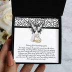 Apology Gift - Sorry for Hurting You - I am Nothing Without You - Love Dancing Heart Pendant Necklace