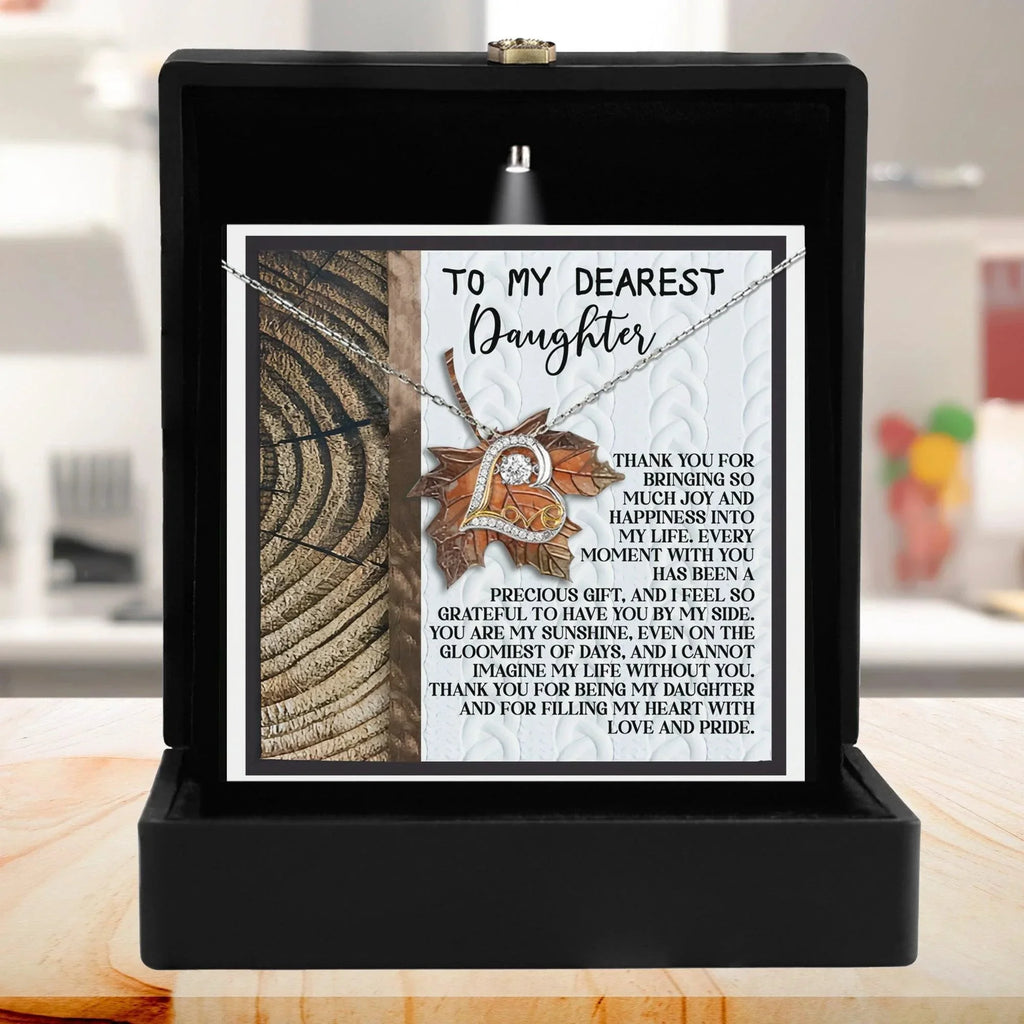 Daughter Birthday, Graduation, Christmas Inspirational Gift - Love And Pride - Love Dancing Heart Pendant Necklace
