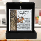 Daughter Birthday, Graduation, Christmas Inspirational Gift - Love And Pride - Love Dancing Heart Pendant Necklace