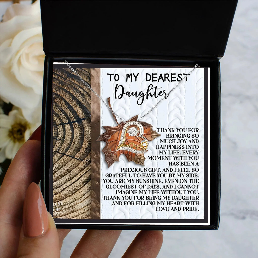 Daughter Birthday, Graduation, Christmas Inspirational Gift - Love And Pride - Love Dancing Heart Pendant Necklace