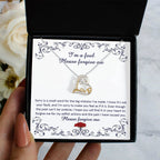 Apology Gift for Girlfriend, Wife, Soulmate - Sorry, I'm A Fool - Love Heart Pendant Necklace
