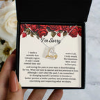 Apology Gift for Girlfriend, Wife - Sorry, Precious To Lose - Love Heart Pendant Necklace