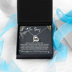 Apology Gift for Girlfriend, Wife, Soulmate - Sorry, The Best Thing - Love Dancing Heart Pendant Necklace