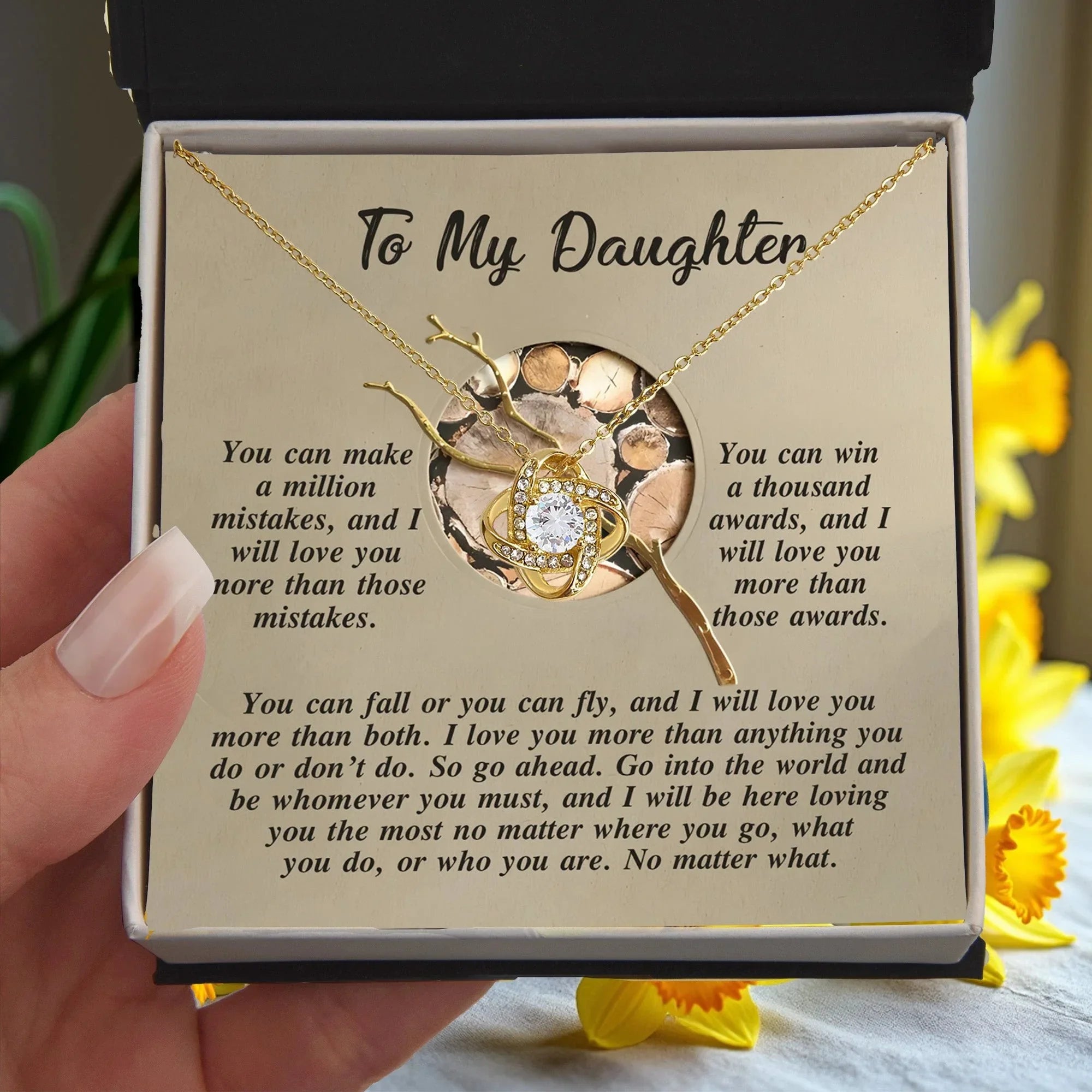 Gift for Daughter - A Thousand Awards - Love Knot Pendant Necklace