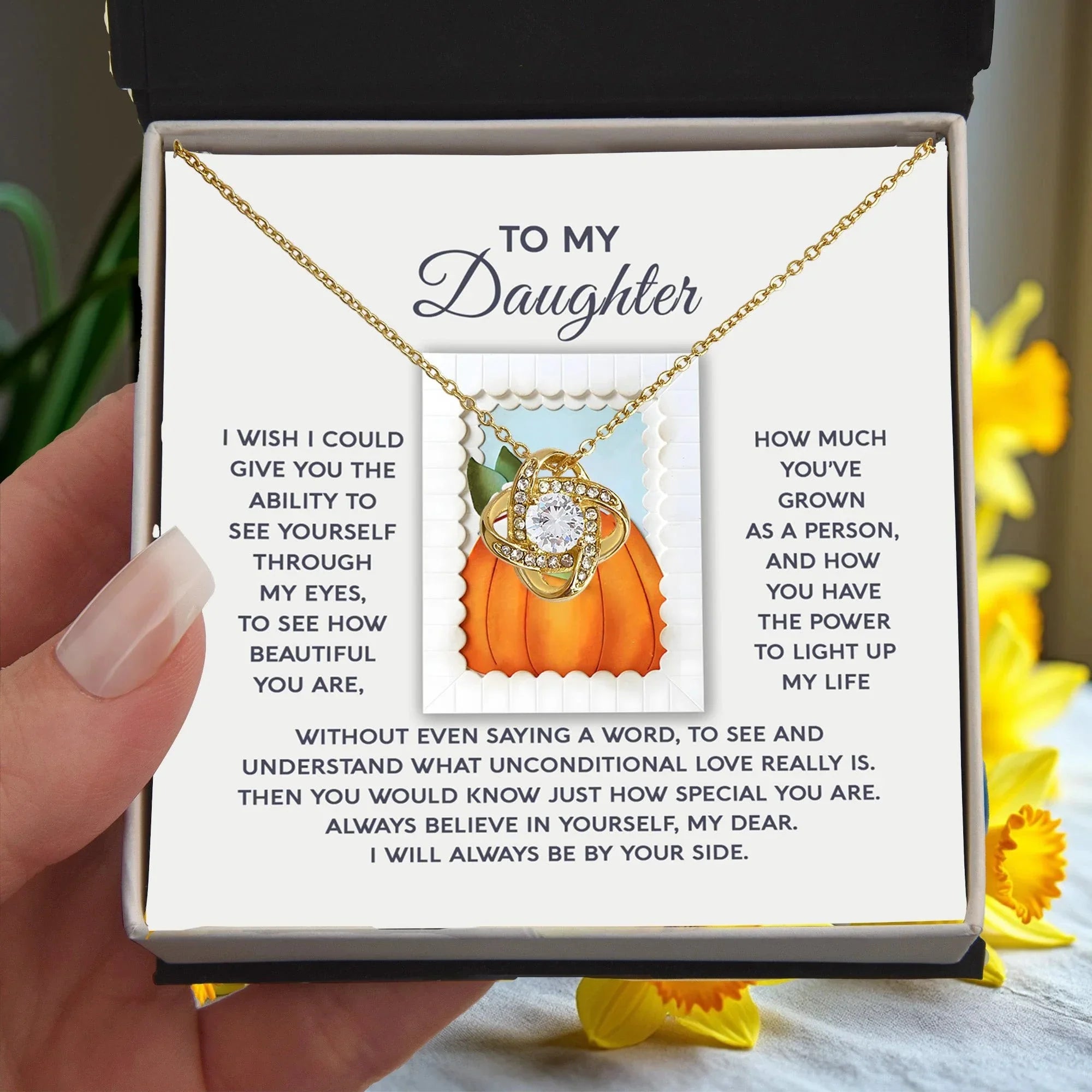 Gift for Daughter - How Special - Love Knot Pendant Necklace