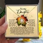 Gift for Daughter - Stood Your Ground - Love Knot Pendant Necklace