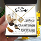 Gift for Soulmate - Given Me Feelings - Love Knot Pendant Necklace