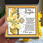Gift for Daughter - Blessed To Call - Love Knot Pendant Necklace