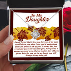 Gift for Daughter - On Your Own - Love Knot Pendant Necklace