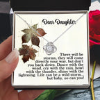 Gift for Daughter - With The Thunder - Love Knot Pendant Necklace