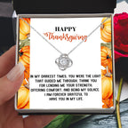 Thanksgiving Gift for Her – “Guided Me Through” Necklace with Message Card | Gratitude Jewelry for Mom, Sister, or Best Friend
