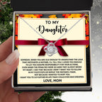 Gift for Daughter - Further In Life - Love Knot Pendant Necklace