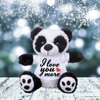 Love You More - Plush Lamb, Panda, or Teddy Bear with Tee Shirt Romantic Gift for Sweetheart